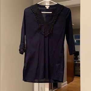 Jcrew navy value and black top/blouse
